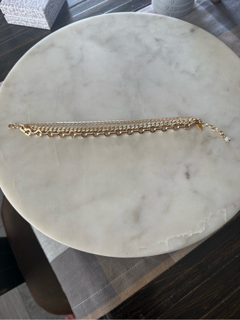 Erimish Gold Multi-Chain Anklet New - Picture 4 of 5
